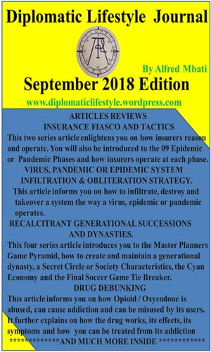Diplomatic Lifestyle Journal September 2018 Edition【電子書籍】[ Alfred Mbati ]