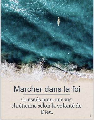 Marcher dans la foi : conseils pour une vie chr?tienne selon la volont? de Dieu. Exhortations