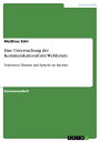 Eine Untersuchung der Kommunikationsform Webforum Textsorten, Themen und Sprache im Internet【電子書籍】 Matthias S hl
