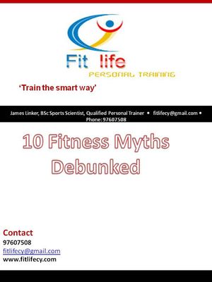 10 Fitness Myths Debunked