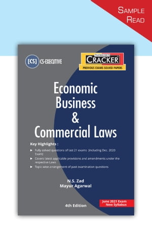 Taxmann's Cracker – Economic Business & Commercial Laws