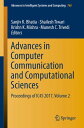 Advances in Computer Communication and Computational Sciences Proceedings of IC4...