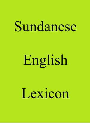 Sundanese English Lexicon