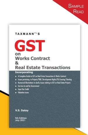 Taxmann's GST on Works Contract & Real Estate Transactions