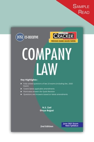 Taxmann's CRACKER – Company Law