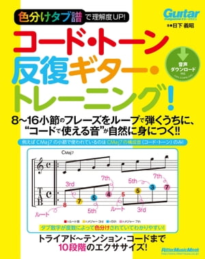 色分けタブ譜で理解度UP！　コード・トーン反復ギター・トレーニング！