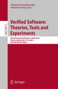 Verified Software: Theories, Tools and Experimen