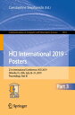 HCI International 2019 - Posters 21st International Conference, HCII 2019, Orlan...