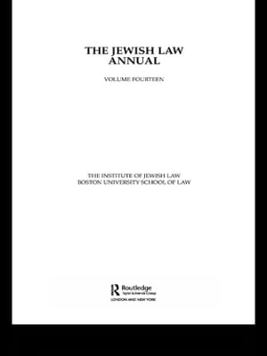 The Jewish Law Annual Volume 14