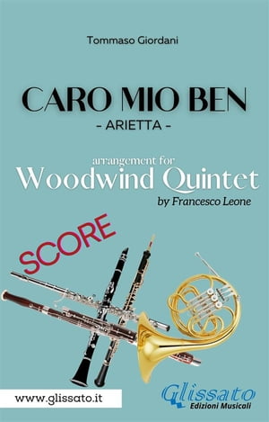 Caro mio ben - Woodwind quintet (score)