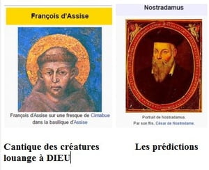 St François d'assise et des prédictions de Nostradamus