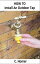 How to install an outdoor tap