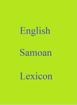 English Samoan Lexicon