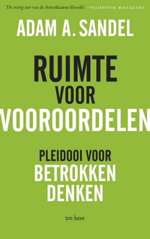 ＜p＞Dit boek is een verrijking voor iedere boekenkast in intellectueel Nederland, omdat het ons de ogen opent. ? Ad Verbrugge＜/p＞ ＜p＞Vooroordelen associ?ren we meestal met bijgeloof of met denken ‘waar een donkere wolk van haat boven hangt’. Volgens Adam Sandel is dit een opvatting die uit de Verlichting stamt. Ze staat voor een ＜em＞abstraherende＜/em＞ opvatting van de rede.＜/p＞ ＜p＞Met een beroep op de geschiedenis van de filosofie ? van Aristoteles tot en met Gadamer en Heidegger ? houdt Sandel juist een pleidooi voor een ＜em＞gesitueerde＜/em＞ opvatting van de rede. Daarin kun je vooroordelen ook opvatten als achtergrondkennis, die je meekrijgt door traditie, opvoeding, gewoontes en zelfs natuurlijke behoeftes. Ze zijn dan geen ongelukkig obstakel voor helder en zelfstandig denken, maar juist een noodzakelijke voorwaarde voor betrokken denken.＜/p＞ ＜p＞Een bekroond boek met grote relevantie voor het politieke debat. Helder geschreven, uitdagend en ambitieus.＜/p＞ ＜p＞＜strong＞Dit boek is een verrijking voor iedere boekenkast in intellectueel Nederland, omdat het ons de ogen opent. ? Ad Verbrugge,＜/strong＞ hoogleraar sociale- en culturele filosofie aan de ＜em＞Vrije Universiteit＜/em＞ Amsterdam＜/p＞画面が切り替わりますので、しばらくお待ち下さい。 ※ご購入は、楽天kobo商品ページからお願いします。※切り替わらない場合は、こちら をクリックして下さい。 ※このページからは注文できません。