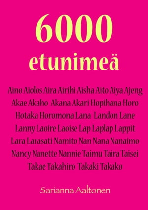 6000 etunimeä