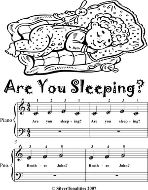 Are You Sleeping Beginner Piano Sheet Music