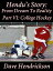 Hendu's Story: From Dream To Reality, Part VI: College Hockey