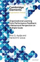 Organizational Learning from Performance Feedback: A Behavioral Perspective on Multiple Goals A Multiple Goals Perspective【電子書籍】 Pino G. Audia