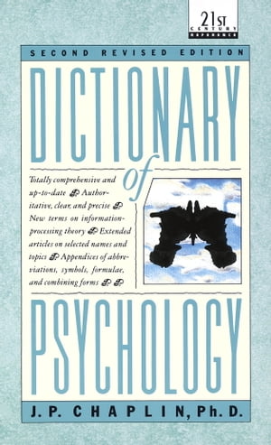 Dictionary of Psychology【電子書籍】[ J.P. Chaplin ]