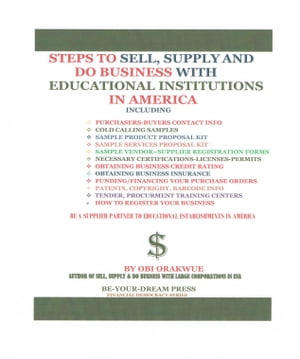 Steps To Sell, Supply and Do Business With Educational Institutions in America