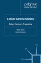 Explicit Communication Robyn Carston 039 s Pragmatics【電子書籍】