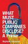 What Must Public Companies Disclose? A Primer