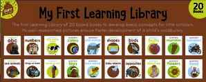 My First Complete Learning Library: Boxset of 20 Board Books Gift Set for Kids (Horizontal Desig..