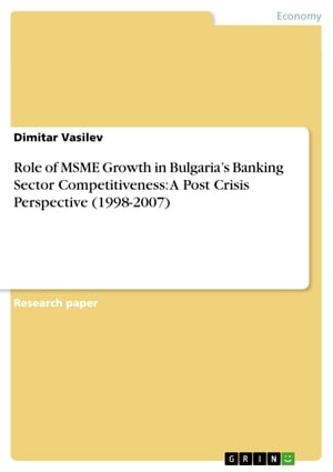 Role of MSME Growth in Bulgaria's Banking Sector