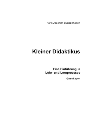 Kleiner Didaktikus Eine Einf?h