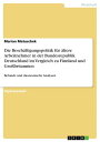 Die Besch?ftigungspolitik f?r ?ltere Arbeitnehmer in der Bundesrepublik Deutschland im Vergleich zu Finnland und Gro?britannien Befunde und ?konomische Analysen