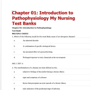 test bank Pathophysiology for the Health Professions, 5e