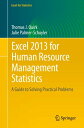 Excel 2013 for Human Resource Management Statistics A Guide to Solving Practical Problems