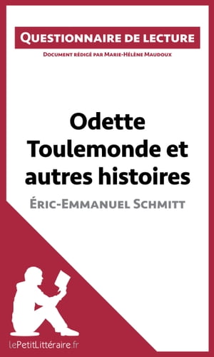 Odette Toulemonde et autres histoires d'Éric-Emmanuel Schmitt