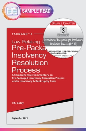 Taxmann’s Law Relating to Pre-Packaged Insolvency Resolution Process