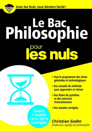 Bac Philosophie 2016 Pour les Nuls