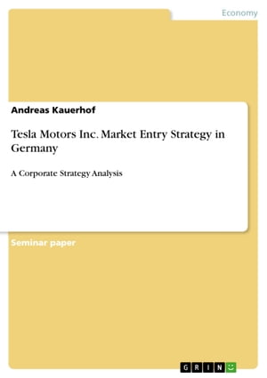 Tesla Motors Inc. Market Entry Strategy in Germa
