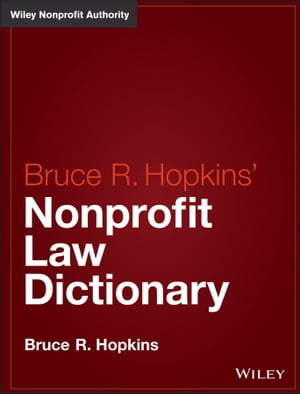 Hopkins' Nonprofit Law Dictionary