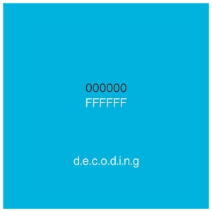 000000|Ffffff Decoding