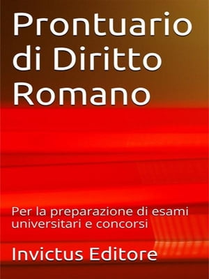 Prontuario di diritto romano