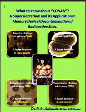What to know about #CONAN$? A Super Bacterium and its Application in Memory Device/Decontamination of Radioactive Sites.