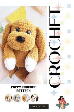 Crochet pattern dog ? amigurumi puppy tutorial in English Step-by-step crochet pattern for a plush puppy ? perfect for Christmas gifts and baby showers【電子書籍】[ Guruge Chandradasa ]