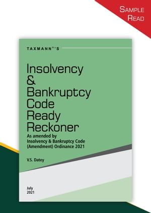 Taxmann’s Insolvency and Bankruptcy Ready Reckoner