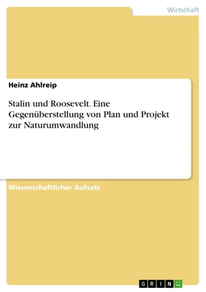 Stalin und Roosevelt. Eine Gegenüberstellung von Plan und Projekt zur Naturumwandlung