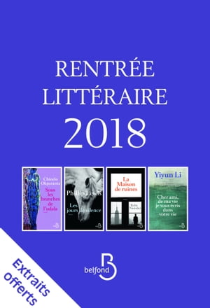 Rentrée littéraire Belfond Etranger 2018 -Extraits offerts-