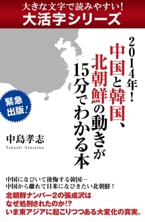 【大活字シリーズ】２０１４年！　中国と韓国、北朝鮮の動きが１５分でわかる本