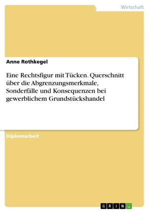 Eine Rechtsfigur mit Tücken. Querschnitt über die Abgrenzungsmerkmale, Sonderfälle und Konsequenzen bei gewerblichem Grundstückshandel