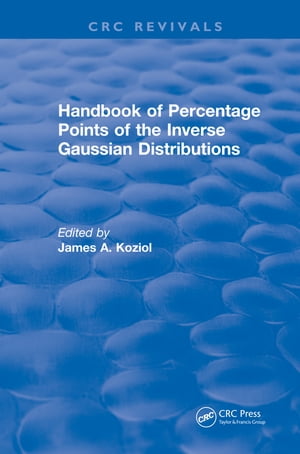 Handbook of Percentage Points of the Inverse Gaussian Distributions