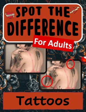 Spot the Difference Book for Adults - Tattoos