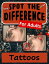 Spot the Difference Book for Adults - Tattoos