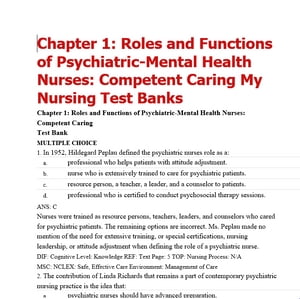 test bank Principles and Practice of Psychiatric Nursing, 10e